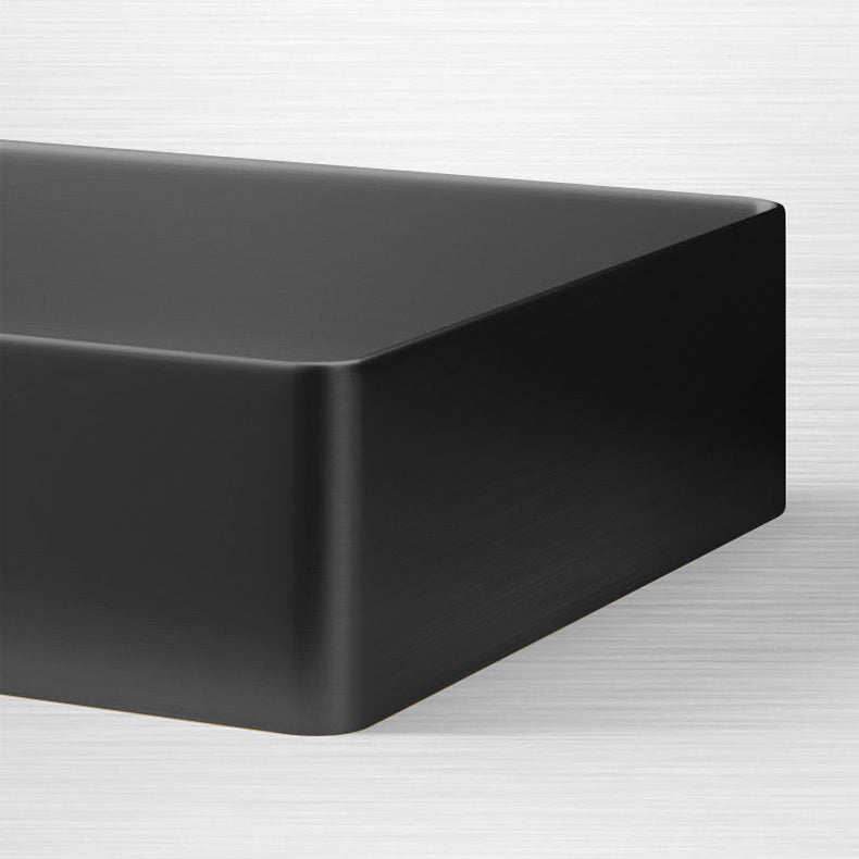 Modern Bathroom Sink Metal Rectangular Undermount Bathroom Sink with Pop-Up Drain Clearhalo 'Bathroom Remodel & Bathroom Fixtures' 'Bathroom Sinks & Faucet Components' 'Bathroom Sinks' 'bathroom_sink' 'Home Improvement' 'home_improvement' 'home_improvement_bathroom_sink' 6756668