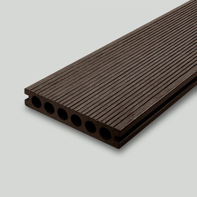 Modern Deck Plank Outdoor Wooden Striped Pattern Floor Board Dark Coffee Plank / Step Clearhalo 'Home Improvement' 'home_improvement' 'home_improvement_outdoor_deck_tiles_planks' 'Outdoor Deck Tiles & Planks' 'Outdoor Flooring & Tile' 'Outdoor Remodel' 'outdoor_deck_tiles_planks' 6756734
