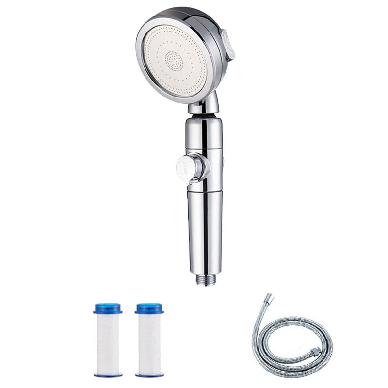 Metal Universal Pressurized Shower Head Adjustable Water Flow Handheld Shower Head Shower Head with Hose Clearhalo 'Bathroom Remodel & Bathroom Fixtures' 'Home Improvement' 'home_improvement' 'home_improvement_shower_heads' 'Shower Heads' 'shower_heads' 'Showers & Bathtubs Plumbing' 'Showers & Bathtubs' 6757030