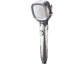 4-Setting Pressurized Shower One-button Water-stop Hand-held Shower Head Silver Hand Shower Clearhalo 'Bathroom Remodel & Bathroom Fixtures' 'Home Improvement' 'home_improvement' 'home_improvement_shower_heads' 'Shower Heads' 'shower_heads' 'Showers & Bathtubs Plumbing' 'Showers & Bathtubs' 6757071