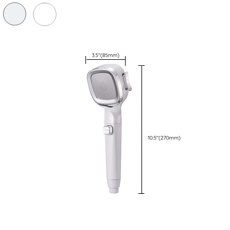 4-Setting Pressurized Shower One-button Water-stop Hand-held Shower Head Clearhalo 'Bathroom Remodel & Bathroom Fixtures' 'Home Improvement' 'home_improvement' 'home_improvement_shower_heads' 'Shower Heads' 'shower_heads' 'Showers & Bathtubs Plumbing' 'Showers & Bathtubs' 6757081