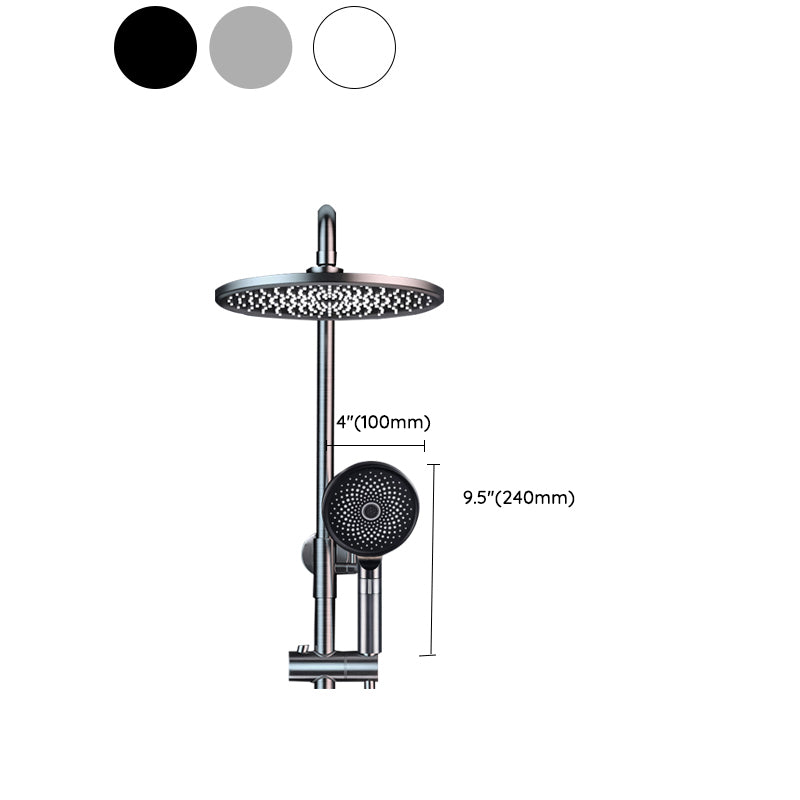 Ellipse Shower Set Intelligent Digital Display Thermostatic Shower Diamond Button Clearhalo 'Bathroom Remodel & Bathroom Fixtures' 'Home Improvement' 'home_improvement' 'home_improvement_shower_faucets' 'Shower Faucets & Systems' 'shower_faucets' 'Showers & Bathtubs Plumbing' 'Showers & Bathtubs' 6758948