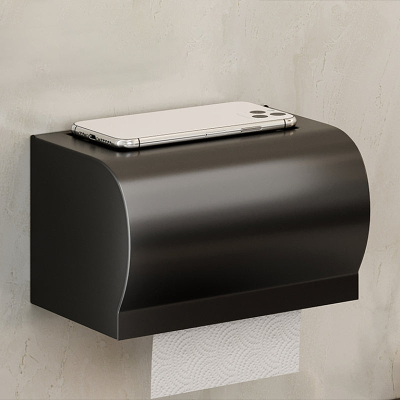 Modern Bathroom Accessory Kit Black Bath Shelf Bath Hardware Set Clearhalo 'Bathroom Hardware Sets' 'Bathroom Hardware' 'Bathroom Remodel & Bathroom Fixtures' 'bathroom_hardware_sets' 'Home Improvement' 'home_improvement' 'home_improvement_bathroom_hardware_sets' 6762968