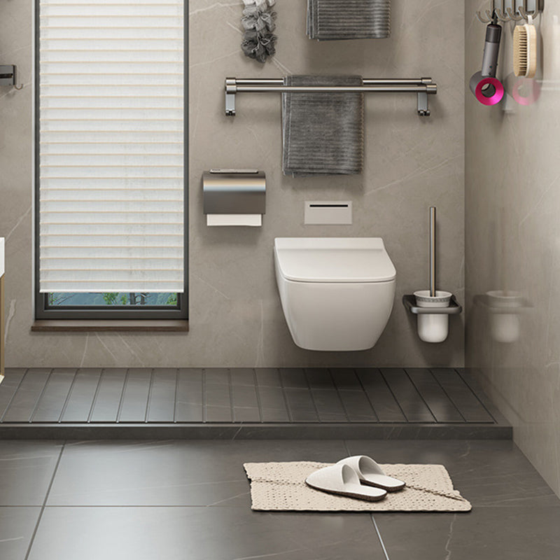 Contemporary Bathroom Hardware Set Gray Aluminum Bathroom Accessory Kit Clearhalo 'Bathroom Hardware Sets' 'Bathroom Hardware' 'Bathroom Remodel & Bathroom Fixtures' 'bathroom_hardware_sets' 'Home Improvement' 'home_improvement' 'home_improvement_bathroom_hardware_sets' 6763375