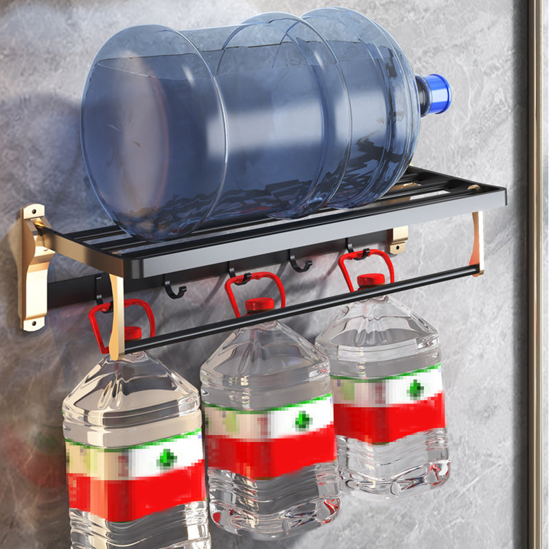 Black & Brass Bathroom Set Modern Style Bathroom Accessory As Individual Or As a Set Clearhalo 'Bathroom Hardware Sets' 'Bathroom Hardware' 'Bathroom Remodel & Bathroom Fixtures' 'bathroom_hardware_sets' 'Home Improvement' 'home_improvement' 'home_improvement_bathroom_hardware_sets' 6763413