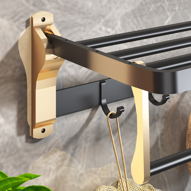 Black & Brass Bathroom Set Modern Style Bathroom Accessory As Individual Or As a Set Clearhalo 'Bathroom Hardware Sets' 'Bathroom Hardware' 'Bathroom Remodel & Bathroom Fixtures' 'bathroom_hardware_sets' 'Home Improvement' 'home_improvement' 'home_improvement_bathroom_hardware_sets' 6763419