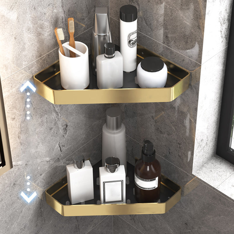 Black & Brass Bathroom Set Modern Style Bathroom Accessory As Individual Or As a Set Clearhalo 'Bathroom Hardware Sets' 'Bathroom Hardware' 'Bathroom Remodel & Bathroom Fixtures' 'bathroom_hardware_sets' 'Home Improvement' 'home_improvement' 'home_improvement_bathroom_hardware_sets' 6763424