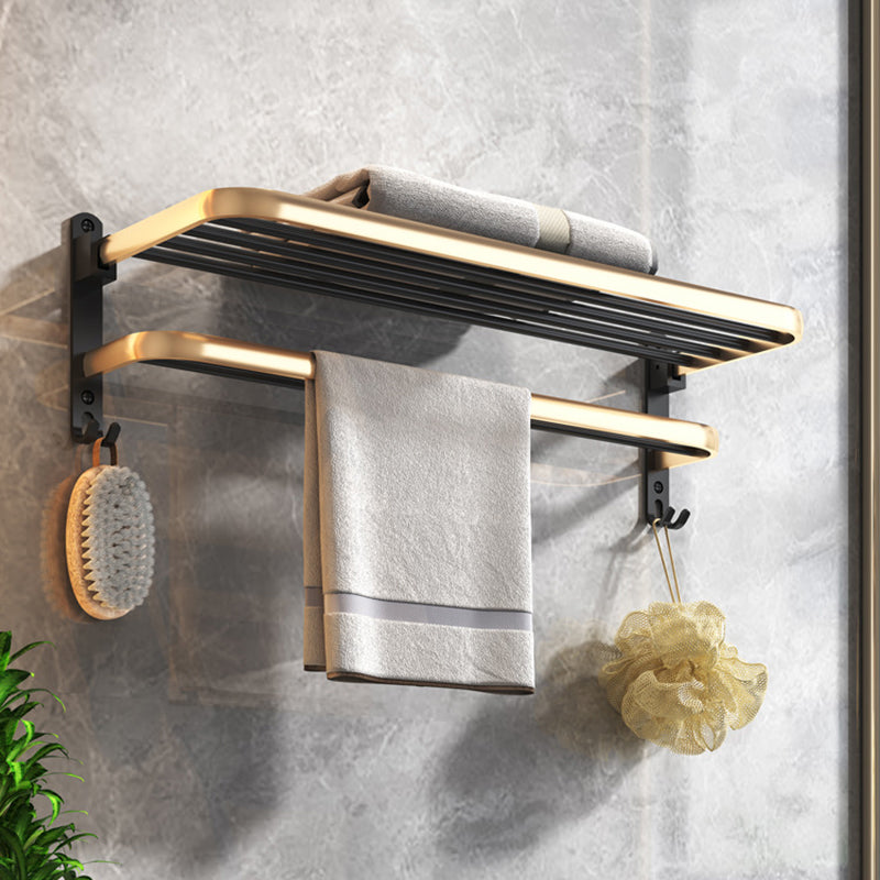 Black & Brass Bathroom Set Modern Style Bathroom Accessory As Individual Or As a Set Clearhalo 'Bathroom Hardware Sets' 'Bathroom Hardware' 'Bathroom Remodel & Bathroom Fixtures' 'bathroom_hardware_sets' 'Home Improvement' 'home_improvement' 'home_improvement_bathroom_hardware_sets' 6763427