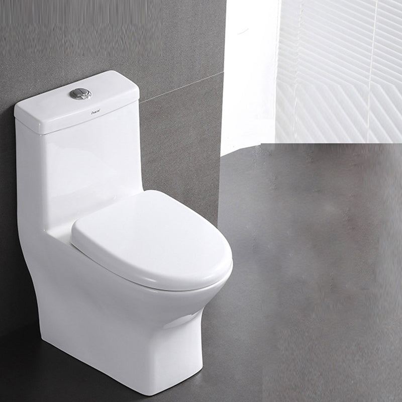 Contemporary One Piece Flush Toilet Floor Mounted Urine Toilet for Washroom Plastic 14"L x 24"W x 29"H Clearhalo 'Bathroom Remodel & Bathroom Fixtures' 'Home Improvement' 'home_improvement' 'home_improvement_toilets' 'Toilets & Bidets' 'Toilets' 6764807