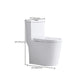 Contemporary One Piece Flush Toilet Floor Mounted Urine Toilet for Washroom Clearhalo 'Bathroom Remodel & Bathroom Fixtures' 'Home Improvement' 'home_improvement' 'home_improvement_toilets' 'Toilets & Bidets' 'Toilets' 6764817