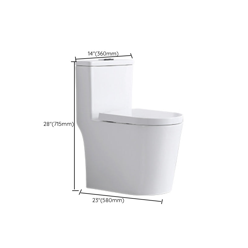 Contemporary One Piece Flush Toilet Floor Mounted Urine Toilet for Washroom Clearhalo 'Bathroom Remodel & Bathroom Fixtures' 'Home Improvement' 'home_improvement' 'home_improvement_toilets' 'Toilets & Bidets' 'Toilets' 6764817