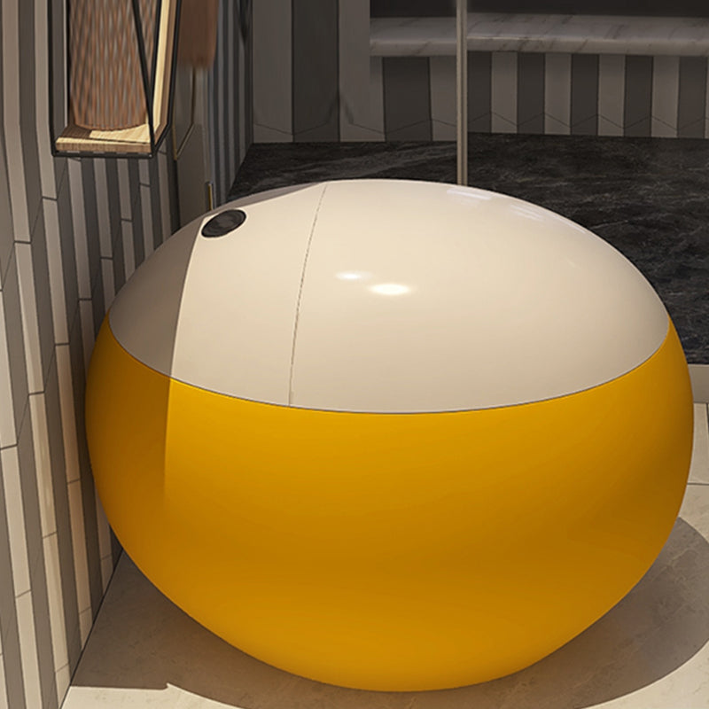 Modern Urine Toilet One Piece Floor Mount Toilet Bowl with Toilet Seat Yellow - White 16" Clearhalo 'Bathroom Remodel & Bathroom Fixtures' 'Home Improvement' 'home_improvement' 'home_improvement_toilets' 'Toilets & Bidets' 'Toilets' 6764820