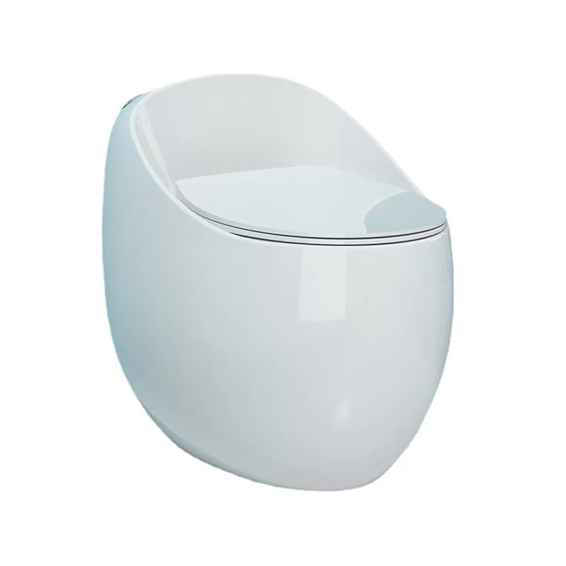 Modern Skirted One Piece Toilet Floor Mounted Flush Toilet with Toilet Seat Clearhalo 'Bathroom Remodel & Bathroom Fixtures' 'Home Improvement' 'home_improvement' 'home_improvement_toilets' 'Toilets & Bidets' 'Toilets' 6764837