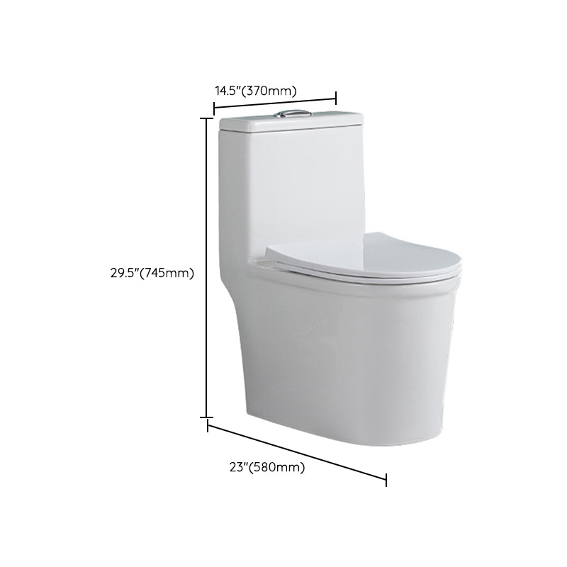 Traditional All-In-One Flush Toilet Floor Mounted Urine Toilet for Bathroom Clearhalo 'Bathroom Remodel & Bathroom Fixtures' 'Home Improvement' 'home_improvement' 'home_improvement_toilets' 'Toilets & Bidets' 'Toilets' 6764994