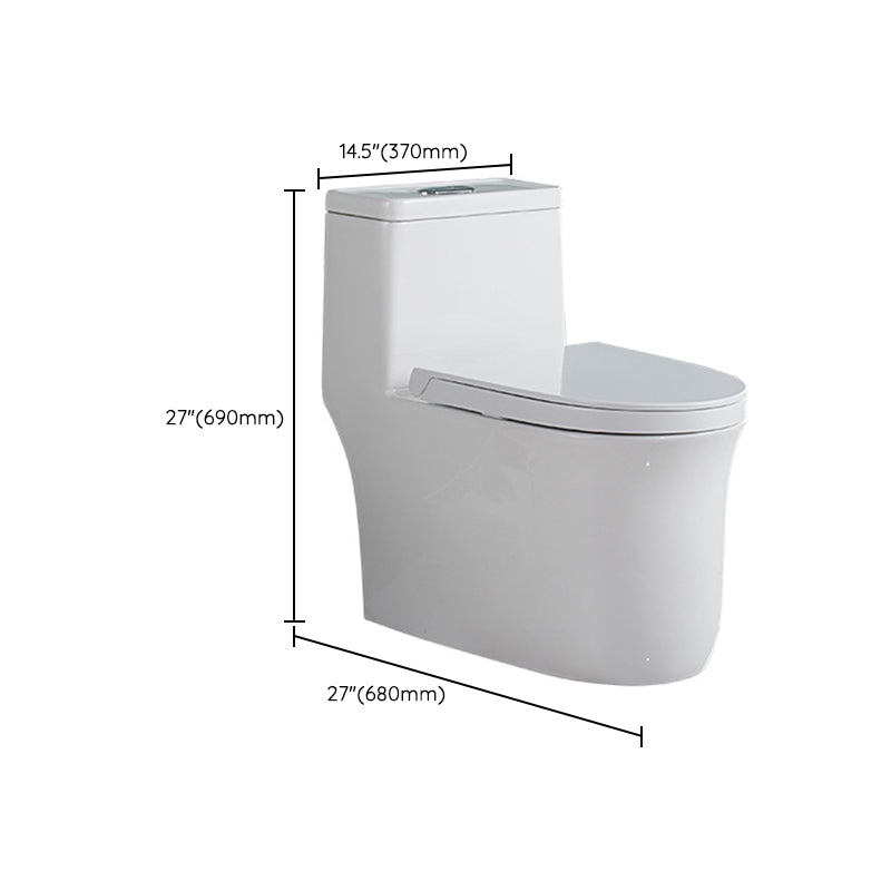 Traditional All-In-One Flush Toilet Floor Mounted Urine Toilet for Bathroom Clearhalo 'Bathroom Remodel & Bathroom Fixtures' 'Home Improvement' 'home_improvement' 'home_improvement_toilets' 'Toilets & Bidets' 'Toilets' 6764996