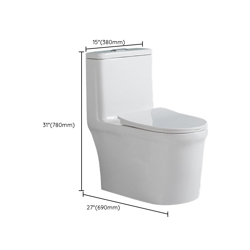 Traditional All-In-One Flush Toilet Floor Mounted Urine Toilet for Bathroom Clearhalo 'Bathroom Remodel & Bathroom Fixtures' 'Home Improvement' 'home_improvement' 'home_improvement_toilets' 'Toilets & Bidets' 'Toilets' 6764997