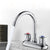 Circular 2-handle Bathroom Faucet Contemporary Brass Vessel Faucet Chrome Supply Line Not Included Shut-off Valve Not Included Clearhalo 'Bathroom Remodel & Bathroom Fixtures' 'Bathroom Sink Faucets' 'Bathroom Sinks & Faucet Components' 'bathroom_sink_faucets' 'Home Improvement' 'home_improvement' 'home_improvement_bathroom_sink_faucets' 6771243
