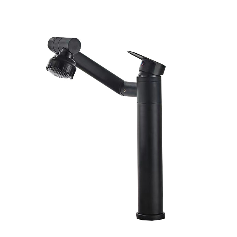 Vessel Sink Faucet Glam Style Single Lever Handle Faucet for Bathroom Nero Tall Vessel ( over 11" ) Clearhalo 'Bathroom Remodel & Bathroom Fixtures' 'Bathroom Sink Faucets' 'Bathroom Sinks & Faucet Components' 'bathroom_sink_faucets' 'Casa' 'Home Improvement' 'home_improvement' 'home_improvement_bathroom_sink_faucets' 6771275