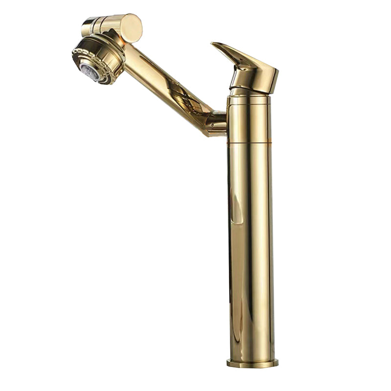 Vessel Sink Faucet Glam Style Single Lever Handle Faucet for Bathroom Oro Tall Vessel ( over 11" ) Clearhalo 'Bathroom Remodel & Bathroom Fixtures' 'Bathroom Sink Faucets' 'Bathroom Sinks & Faucet Components' 'bathroom_sink_faucets' 'Casa' 'Home Improvement' 'home_improvement' 'home_improvement_bathroom_sink_faucets' 6771286