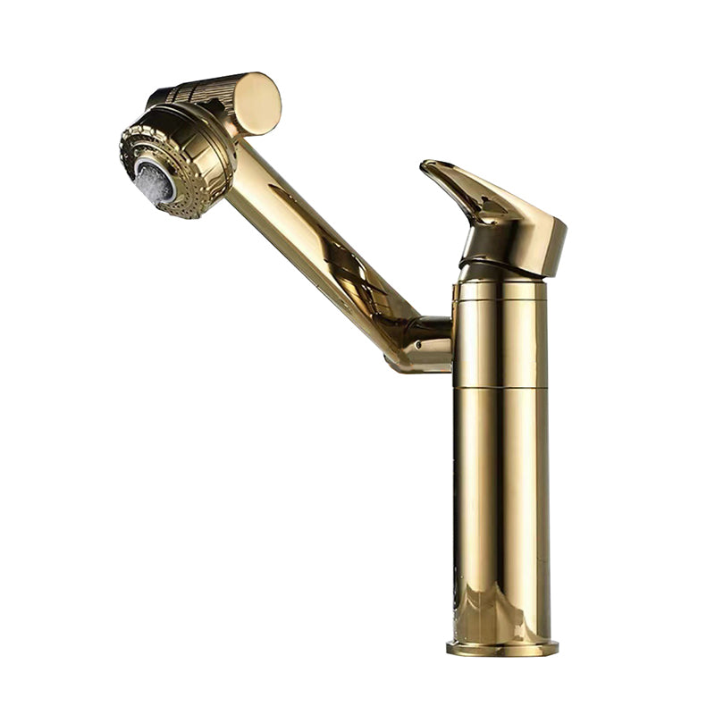 Vessel Sink Faucet Glam Style Single Lever Handle Faucet for Bathroom Oro Standard ( 6"-10" ) Clearhalo 'Bathroom Remodel & Bathroom Fixtures' 'Bathroom Sink Faucets' 'Bathroom Sinks & Faucet Components' 'bathroom_sink_faucets' 'Casa' 'Home Improvement' 'home_improvement' 'home_improvement_bathroom_sink_faucets' 6771288