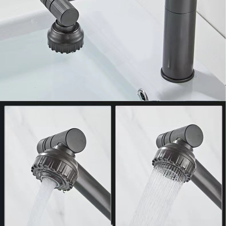 Vessel Sink Faucet Glam Style Single Lever Handle Faucet for Bathroom Clearhalo 'Bathroom Remodel & Bathroom Fixtures' 'Bathroom Sink Faucets' 'Bathroom Sinks & Faucet Components' 'bathroom_sink_faucets' 'Casa' 'Home Improvement' 'home_improvement' 'home_improvement_bathroom_sink_faucets' 6771289