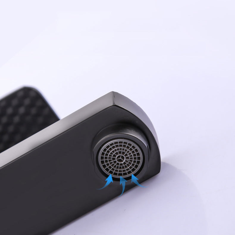 Industrial Bathroom Faucet Stainless Steel Lever Handles with Water Hose Vessel Faucet Clearhalo 'Bathroom Remodel & Bathroom Fixtures' 'Bathroom Sink Faucets' 'Bathroom Sinks & Faucet Components' 'bathroom_sink_faucets' 'Home Improvement' 'home_improvement' 'home_improvement_bathroom_sink_faucets' 6771339