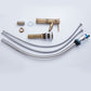 Lever Handle Farmhouse Faucet Circular Low-arc Sink Faucet for Bathroom Clearhalo 'Accueil' 'Amélioration Domiciliaire' 'bathroom_sink_faucets' 'Ensembles de Lavabo & de Robinet de Toilette' 'home_improvement' 'home_improvement_bathroom_sink_faucets' 'Robinet de Lavabo de Salle de Bain' 'Rénovation et Équipement de Salle de Bain' 6771360