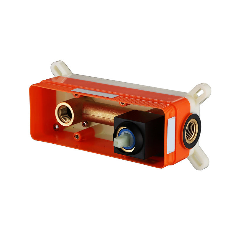 Contemporary Metal Sink Faucet Copper Wall Mounted Bathroom Faucet Clearhalo 'Bathroom Remodel & Bathroom Fixtures' 'Bathroom Sink Faucets' 'Bathroom Sinks & Faucet Components' 'bathroom_sink_faucets' 'Home Improvement' 'home_improvement' 'home_improvement_bathroom_sink_faucets' 6771374