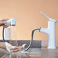 Modern Vessel Sink Faucet Copper 1-Handle Low Arc Retractable Vessel Faucet for Bathroom Clearhalo 'Bathroom Remodel & Bathroom Fixtures' 'Bathroom Sink Faucets' 'Bathroom Sinks & Faucet Components' 'bathroom_sink_faucets' 'Home Improvement' 'home_improvement' 'home_improvement_bathroom_sink_faucets' 6771385
