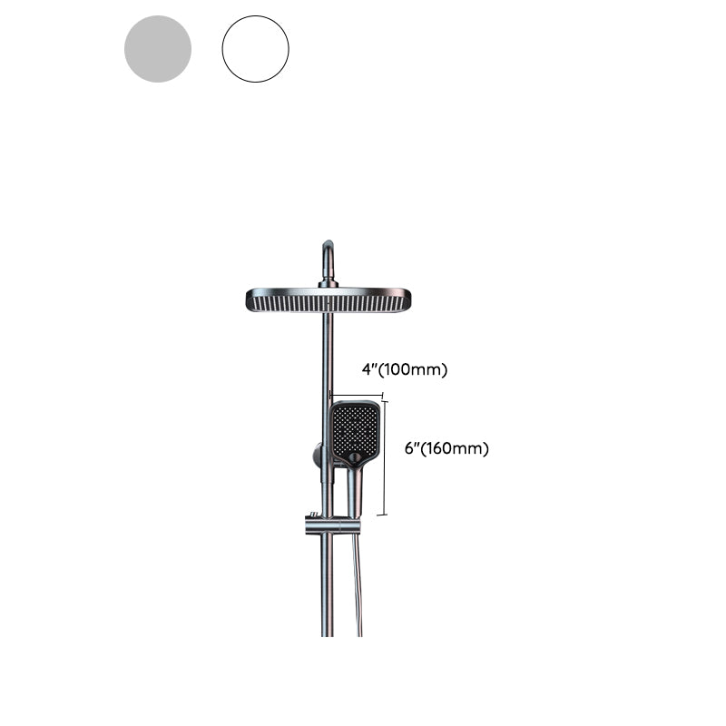 Shower Set Digital Display Simple Split Shower Set Bathroom Full Copper Booster Clearhalo 'Bathroom Remodel & Bathroom Fixtures' 'Home Improvement' 'home_improvement' 'home_improvement_shower_faucets' 'Shower Faucets & Systems' 'shower_faucets' 'Showers & Bathtubs Plumbing' 'Showers & Bathtubs' 6771466