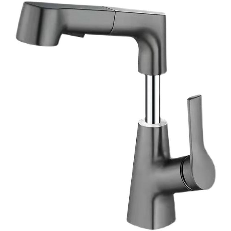 Modern Centerset Faucet Single Lever Handle Vessel Sink Bathroom Faucet Clearhalo 'Bathroom Remodel & Bathroom Fixtures' 'Bathroom Sink Faucets' 'Bathroom Sinks & Faucet Components' 'bathroom_sink_faucets' 'Home Improvement' 'home_improvement' 'home_improvement_bathroom_sink_faucets' 6771473