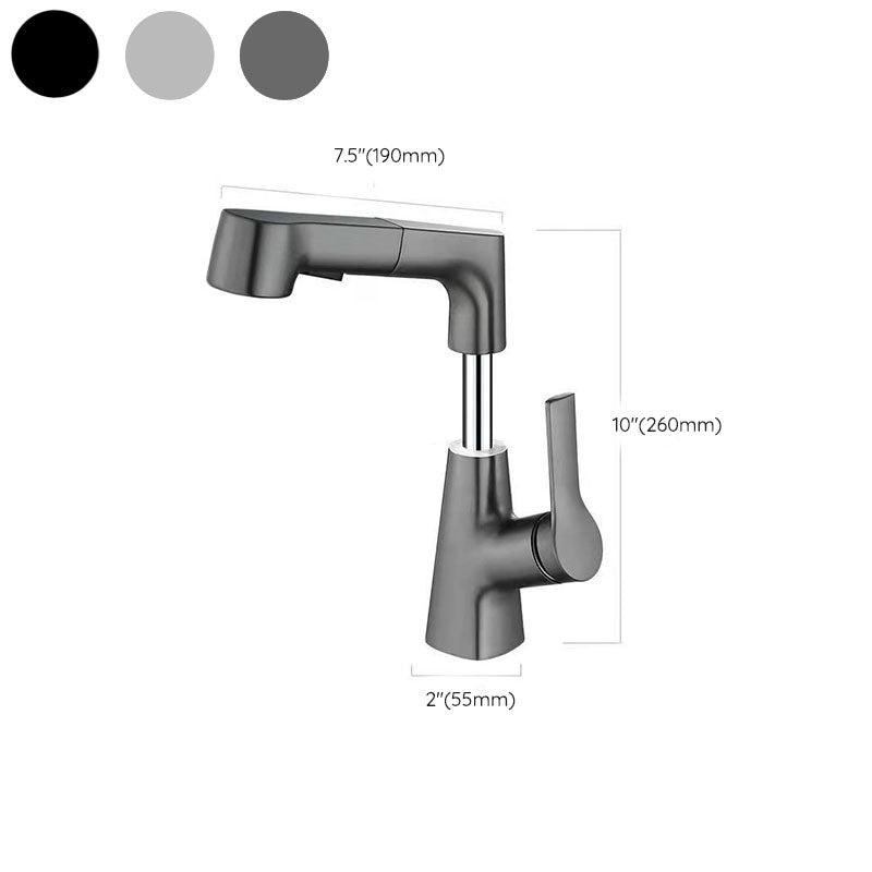 Modern Centerset Faucet Single Lever Handle Vessel Sink Bathroom Faucet Clearhalo 'Bathroom Remodel & Bathroom Fixtures' 'Bathroom Sink Faucets' 'Bathroom Sinks & Faucet Components' 'bathroom_sink_faucets' 'Home Improvement' 'home_improvement' 'home_improvement_bathroom_sink_faucets' 6771479