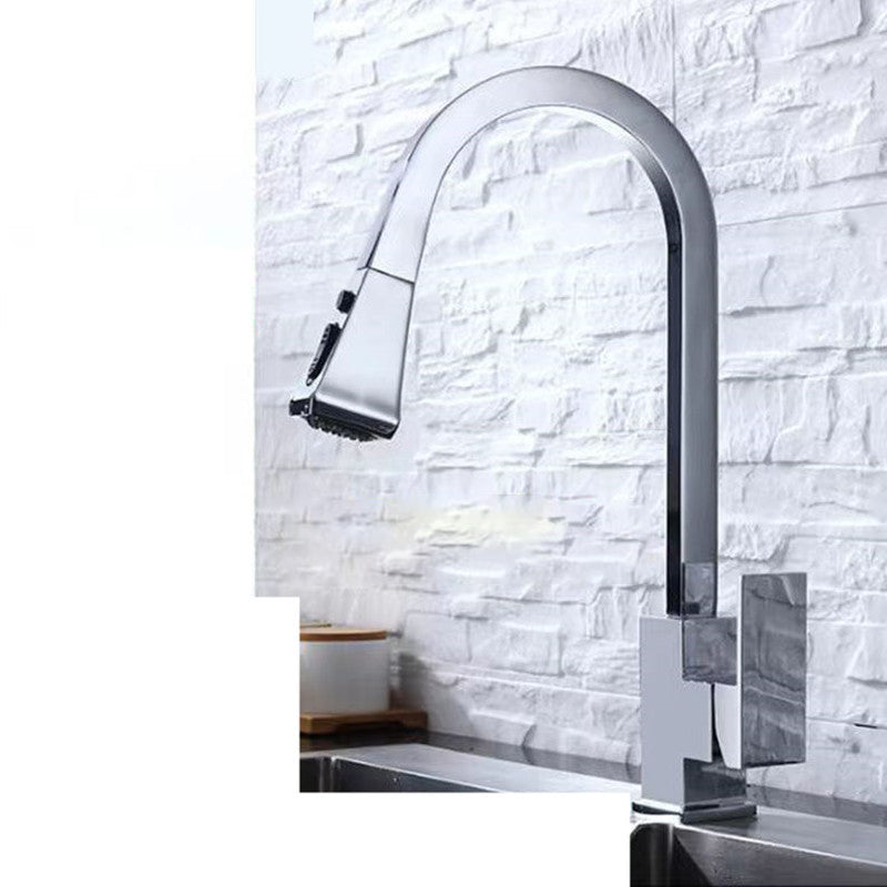 Traditional 1-Handle Faucet Copper with Pull out Sprayer with Water Dispenser Faucet Clearhalo 'Home Improvement' 'home_improvement' 'home_improvement_kitchen_faucets' 'Kitchen Faucets' 'Kitchen Remodel & Kitchen Fixtures' 'Kitchen Sinks & Faucet Components' 'kitchen_faucets' 6771518