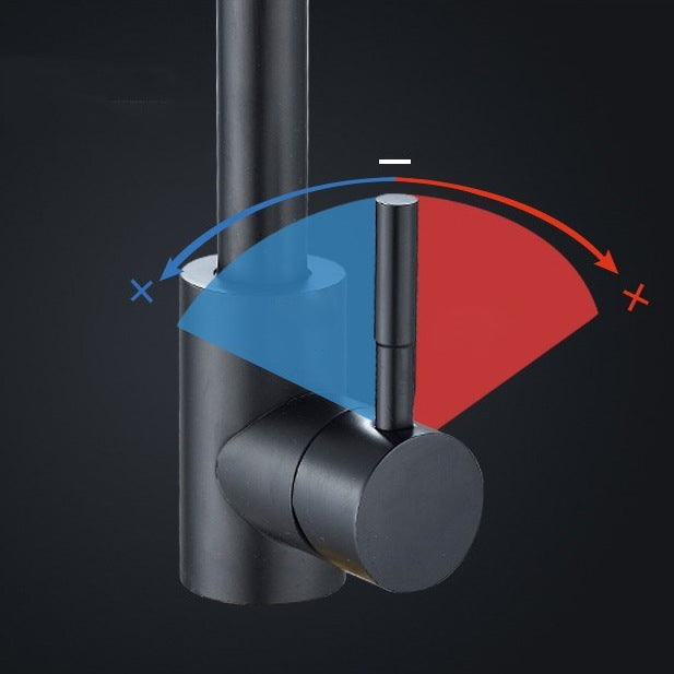 Traditional 1-Handle Faucets Stainless Steel Standard Kitchen Faucets Clearhalo 'Home Improvement' 'home_improvement' 'home_improvement_kitchen_faucets' 'Kitchen Faucets' 'Kitchen Remodel & Kitchen Fixtures' 'Kitchen Sinks & Faucet Components' 'kitchen_faucets' 6771530