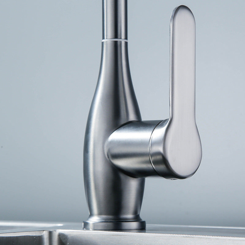 Modern 1-Handle Faucets with Water Dispenser Standard Kitchen Faucets Clearhalo 'Home Improvement' 'home_improvement' 'home_improvement_kitchen_faucets' 'Kitchen Faucets' 'Kitchen Remodel & Kitchen Fixtures' 'Kitchen Sinks & Faucet Components' 'kitchen_faucets' 6771620