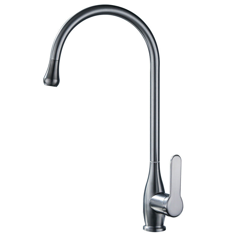 Modern 1-Handle Faucets with Water Dispenser Standard Kitchen Faucets Clearhalo 'Home Improvement' 'home_improvement' 'home_improvement_kitchen_faucets' 'Kitchen Faucets' 'Kitchen Remodel & Kitchen Fixtures' 'Kitchen Sinks & Faucet Components' 'kitchen_faucets' 6771621