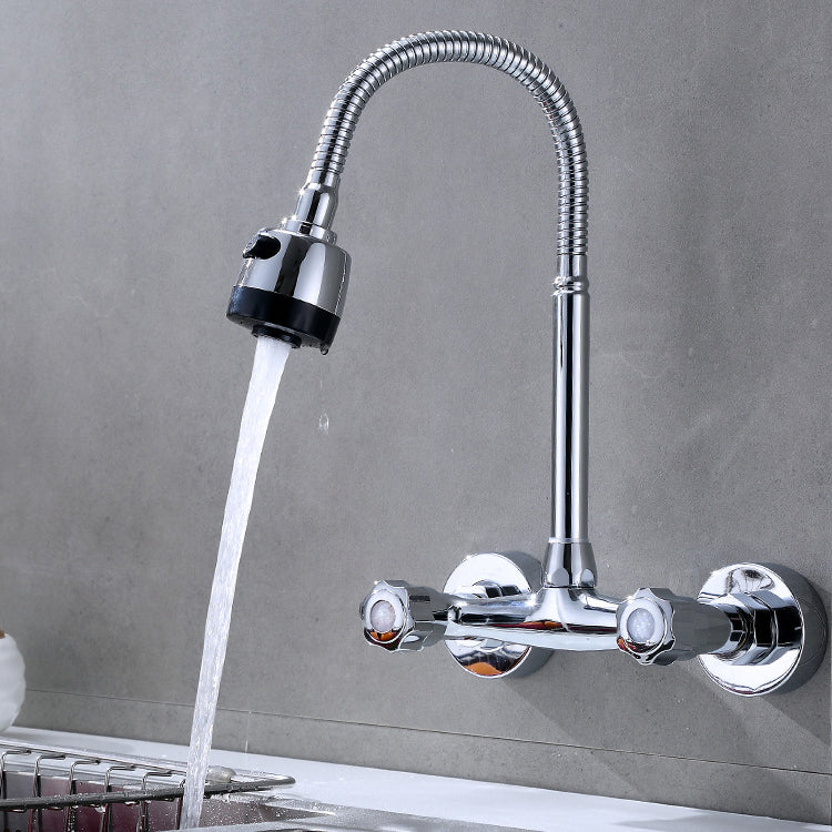 1-Handle 2-Holds Faucets with Water Dispenser Standard Kitchen Faucets 17.7" Clearhalo 'Home Improvement' 'home_improvement' 'home_improvement_kitchen_faucets' 'Kitchen Faucets' 'Kitchen Remodel & Kitchen Fixtures' 'Kitchen Sinks & Faucet Components' 'kitchen_faucets' 6771671