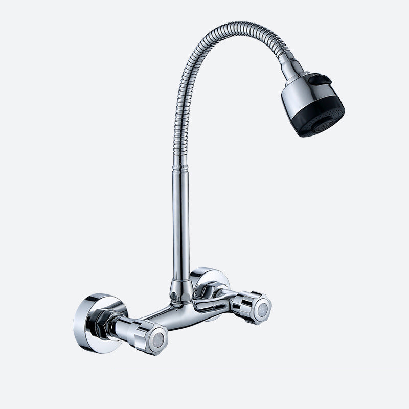 1-Handle 2-Holds Faucets with Water Dispenser Standard Kitchen Faucets Clearhalo 'Home Improvement' 'home_improvement' 'home_improvement_kitchen_faucets' 'Kitchen Faucets' 'Kitchen Remodel & Kitchen Fixtures' 'Kitchen Sinks & Faucet Components' 'kitchen_faucets' 6771677