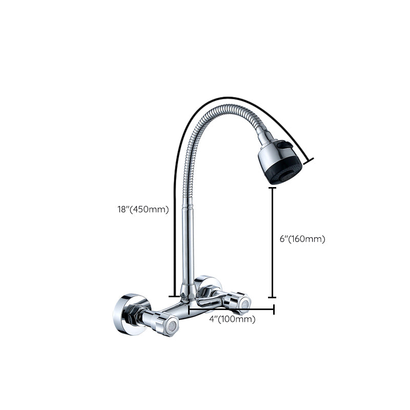 1-Handle 2-Holds Faucets with Water Dispenser Standard Kitchen Faucets Clearhalo 'Home Improvement' 'home_improvement' 'home_improvement_kitchen_faucets' 'Kitchen Faucets' 'Kitchen Remodel & Kitchen Fixtures' 'Kitchen Sinks & Faucet Components' 'kitchen_faucets' 6771680