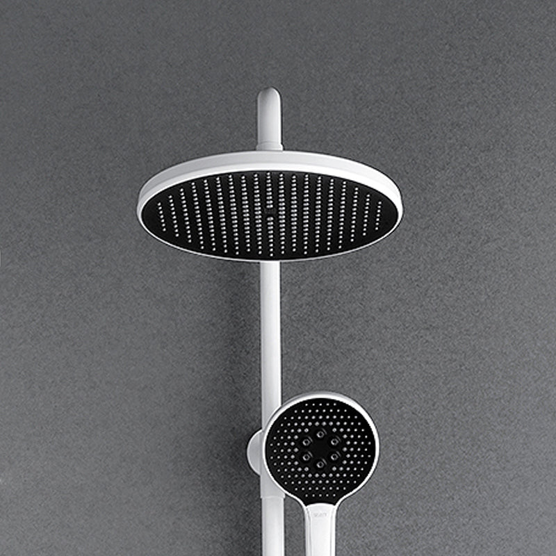 White Thermostatic Shower Set Bathroom Shower All Copper Household Clearhalo 'Bathroom Remodel & Bathroom Fixtures' 'Home Improvement' 'home_improvement' 'home_improvement_shower_faucets' 'Shower Faucets & Systems' 'shower_faucets' 'Showers & Bathtubs Plumbing' 'Showers & Bathtubs' 6771732