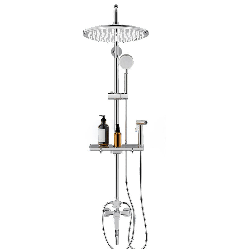 Shower Set Shower Head Pressurized Bath Bathroom Faucet Bath Stainless Steel Clearhalo 'Bathroom Remodel & Bathroom Fixtures' 'Home Improvement' 'home_improvement' 'home_improvement_shower_faucets' 'Shower Faucets & Systems' 'shower_faucets' 'Showers & Bathtubs Plumbing' 'Showers & Bathtubs' 6771767