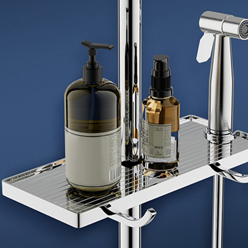 Shower Set Shower Head Pressurized Bath Bathroom Faucet Bath Stainless Steel Clearhalo 'Bathroom Remodel & Bathroom Fixtures' 'Home Improvement' 'home_improvement' 'home_improvement_shower_faucets' 'Shower Faucets & Systems' 'shower_faucets' 'Showers & Bathtubs Plumbing' 'Showers & Bathtubs' 6771774