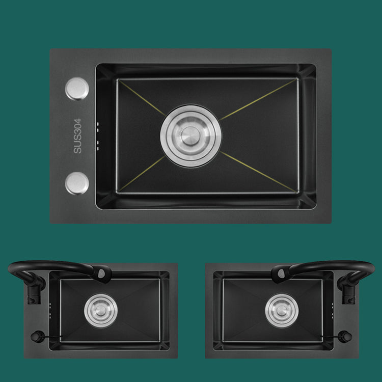 Contemporary Kitchen Sink Corrosion Resistant Stainless Steel Kitchen Sink Clearhalo 'Home Improvement' 'home_improvement' 'home_improvement_kitchen_sinks' 'Kitchen Remodel & Kitchen Fixtures' 'Kitchen Sinks & Faucet Components' 'Kitchen Sinks' 'kitchen_sinks' 6771859