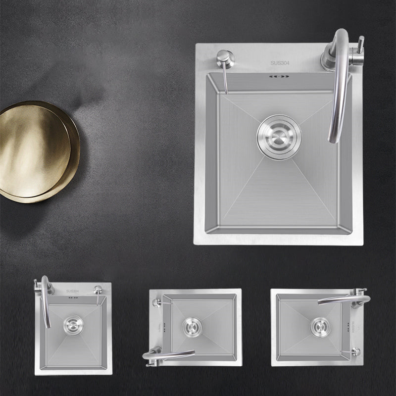 Classic Style Kitchen Sink Drop-In Stainless Steel Corrosion Resistant Kitchen Sink Clearhalo 'Home Improvement' 'home_improvement' 'home_improvement_kitchen_sinks' 'Kitchen Remodel & Kitchen Fixtures' 'Kitchen Sinks & Faucet Components' 'Kitchen Sinks' 'kitchen_sinks' 6771922