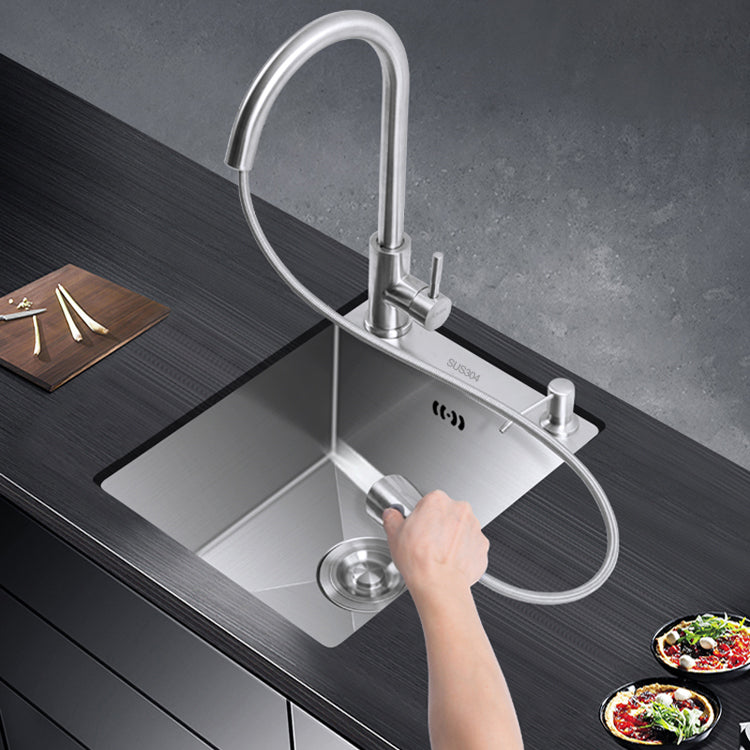 Classic Style Kitchen Sink Drop-In Stainless Steel Corrosion Resistant Kitchen Sink Clearhalo 'Home Improvement' 'home_improvement' 'home_improvement_kitchen_sinks' 'Kitchen Remodel & Kitchen Fixtures' 'Kitchen Sinks & Faucet Components' 'Kitchen Sinks' 'kitchen_sinks' 6771928