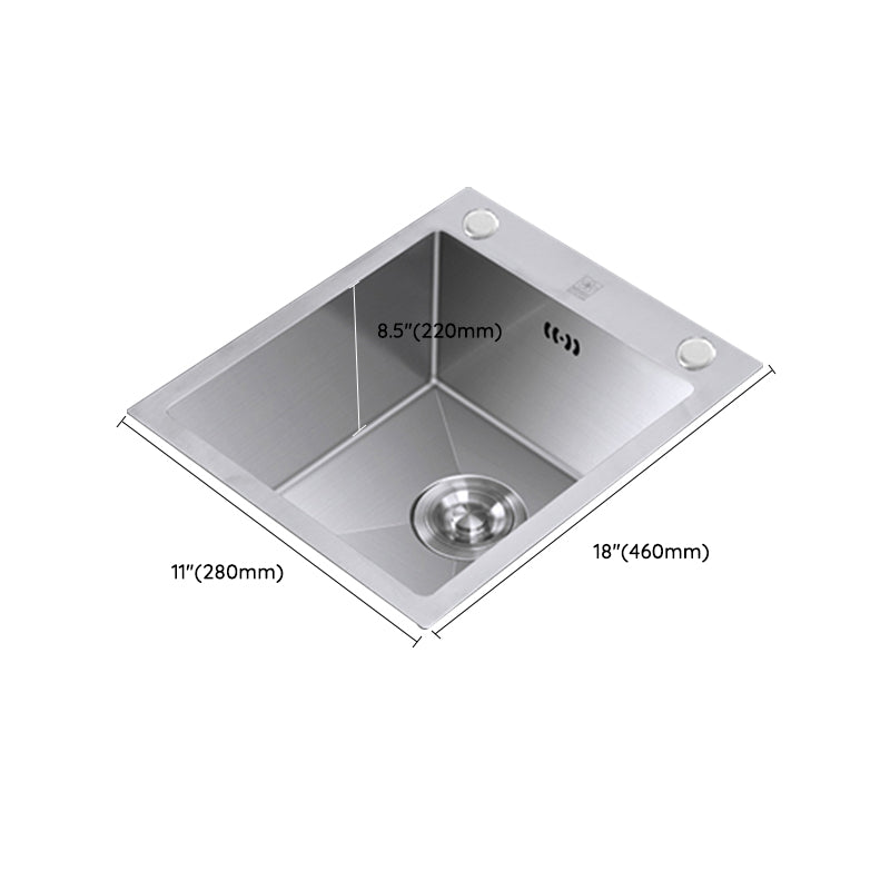 Classic Style Kitchen Sink Drop-In Stainless Steel Corrosion Resistant Kitchen Sink Clearhalo 'Home Improvement' 'home_improvement' 'home_improvement_kitchen_sinks' 'Kitchen Remodel & Kitchen Fixtures' 'Kitchen Sinks & Faucet Components' 'Kitchen Sinks' 'kitchen_sinks' 6771933