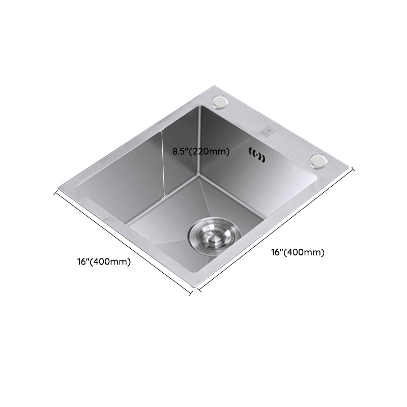 Classic Style Kitchen Sink Drop-In Stainless Steel Corrosion Resistant Kitchen Sink Clearhalo 'Home Improvement' 'home_improvement' 'home_improvement_kitchen_sinks' 'Kitchen Remodel & Kitchen Fixtures' 'Kitchen Sinks & Faucet Components' 'Kitchen Sinks' 'kitchen_sinks' 6771939