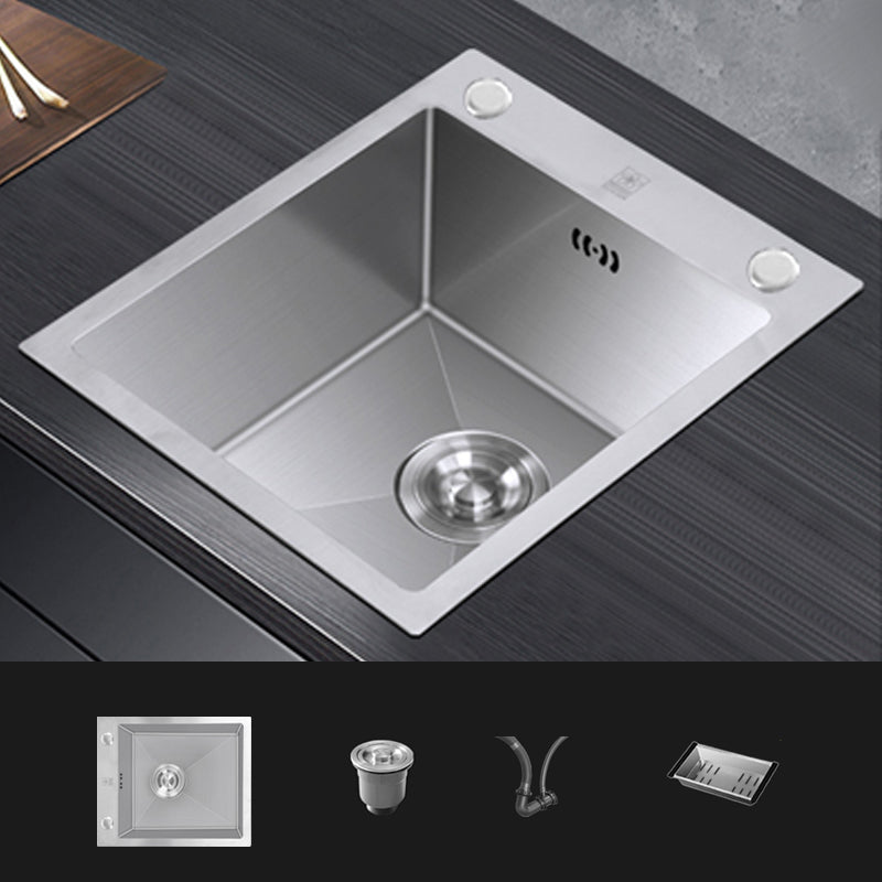 Contemporary Style Kitchen Sink Stainless Steel Rectangle Kitchen Sink Sink Only None Clearhalo 'Home Improvement' 'home_improvement' 'home_improvement_kitchen_sinks' 'Kitchen Remodel & Kitchen Fixtures' 'Kitchen Sinks & Faucet Components' 'Kitchen Sinks' 'kitchen_sinks' 6771944