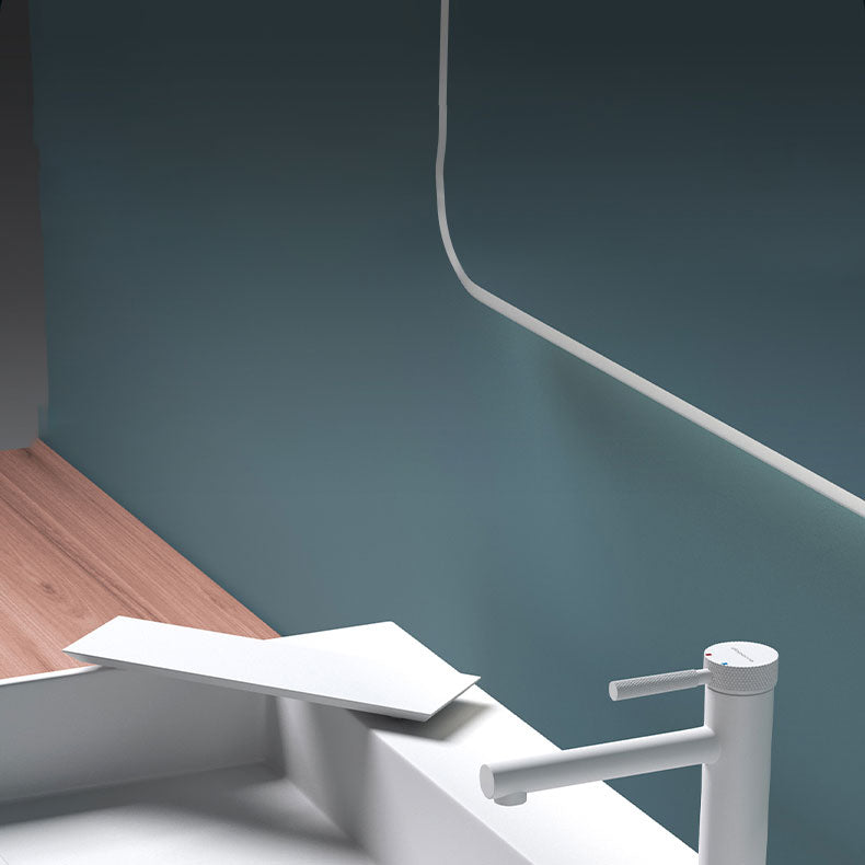 Contemporary Bathroom Sink Man Made Rock Rectangular Vessel Sink with Pop-Up Drain Clearhalo 'Bathroom Remodel & Bathroom Fixtures' 'Bathroom Sinks & Faucet Components' 'Bathroom Sinks' 'bathroom_sink' 'Home Improvement' 'home_improvement' 'home_improvement_bathroom_sink' 6772265