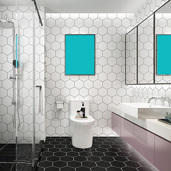 Bathroom Wall Floor Tile Waterproof Geometric Pattern Floor Wallpaper Clearhalo 'Flooring 'Home Improvement' 'home_improvement' 'home_improvement_peel_stick_blacksplash' 'Peel & Stick Backsplash Tile' 'peel_stick_blacksplash' 'Walls & Ceilings' Walls and Ceiling' 6772778